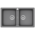 Abey Schock Typos Inset Double Bowl Sink 1TH - Croma - TN200CR