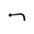 Parisi Tondo Curved Wall Shower Arm 440mm - Matte Black - TO.SA.1WC.02