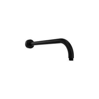 Parisi Tondo Curved Wall Shower Arm 440mm - Matte Black - TO.SA.1WC.02