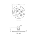 Parisi Tondo Round Shower Head 200mm (Brass) - Fucile