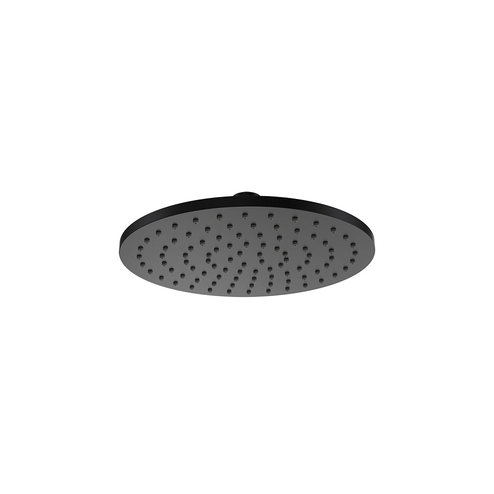 Parisi Tondo Round Shower Head 200mm (Brass) - Matte Black - TO.SH.B200.02