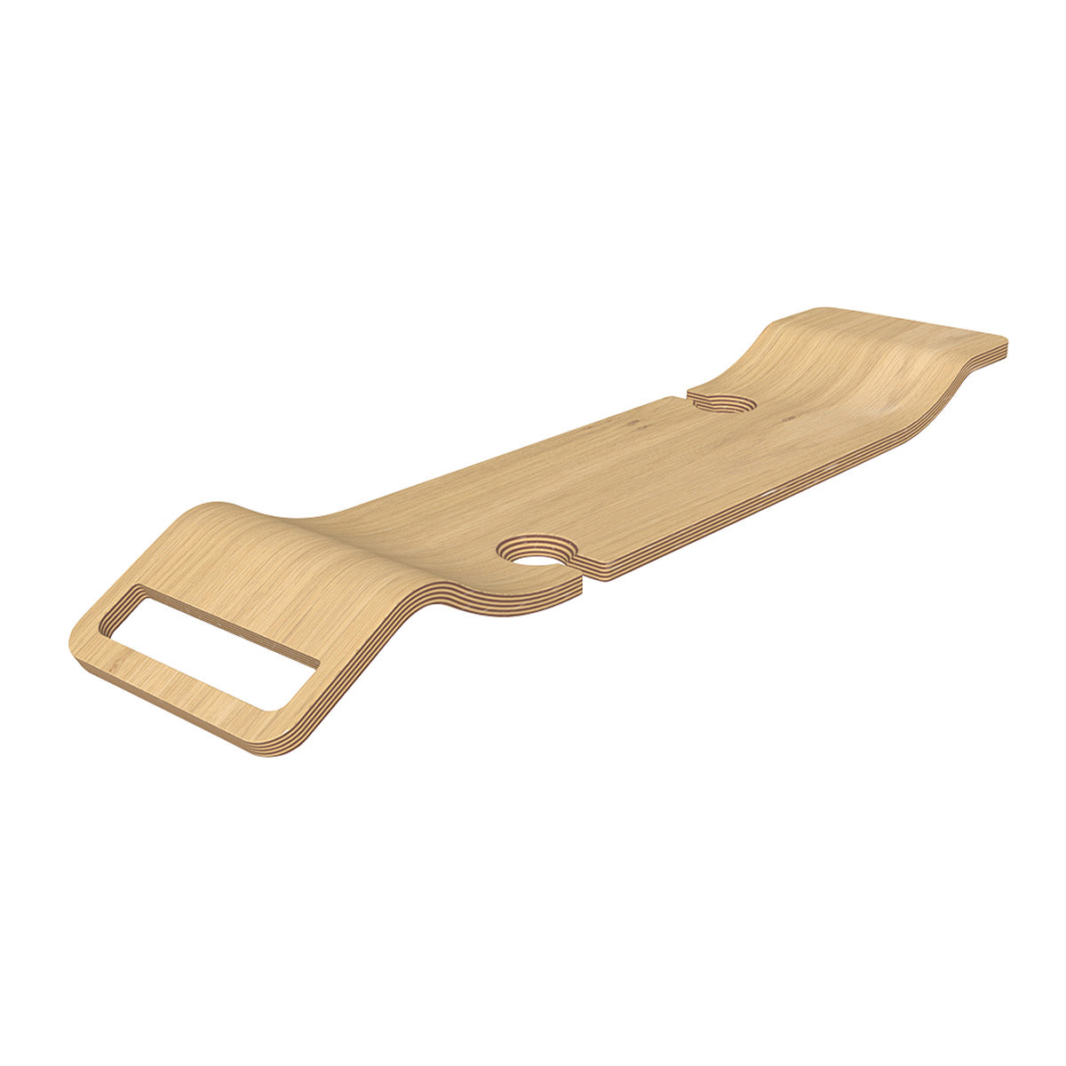 Victoria + Albert Tombolo 8 Contemporary Bath Rack - Oak TOM-08-OAK