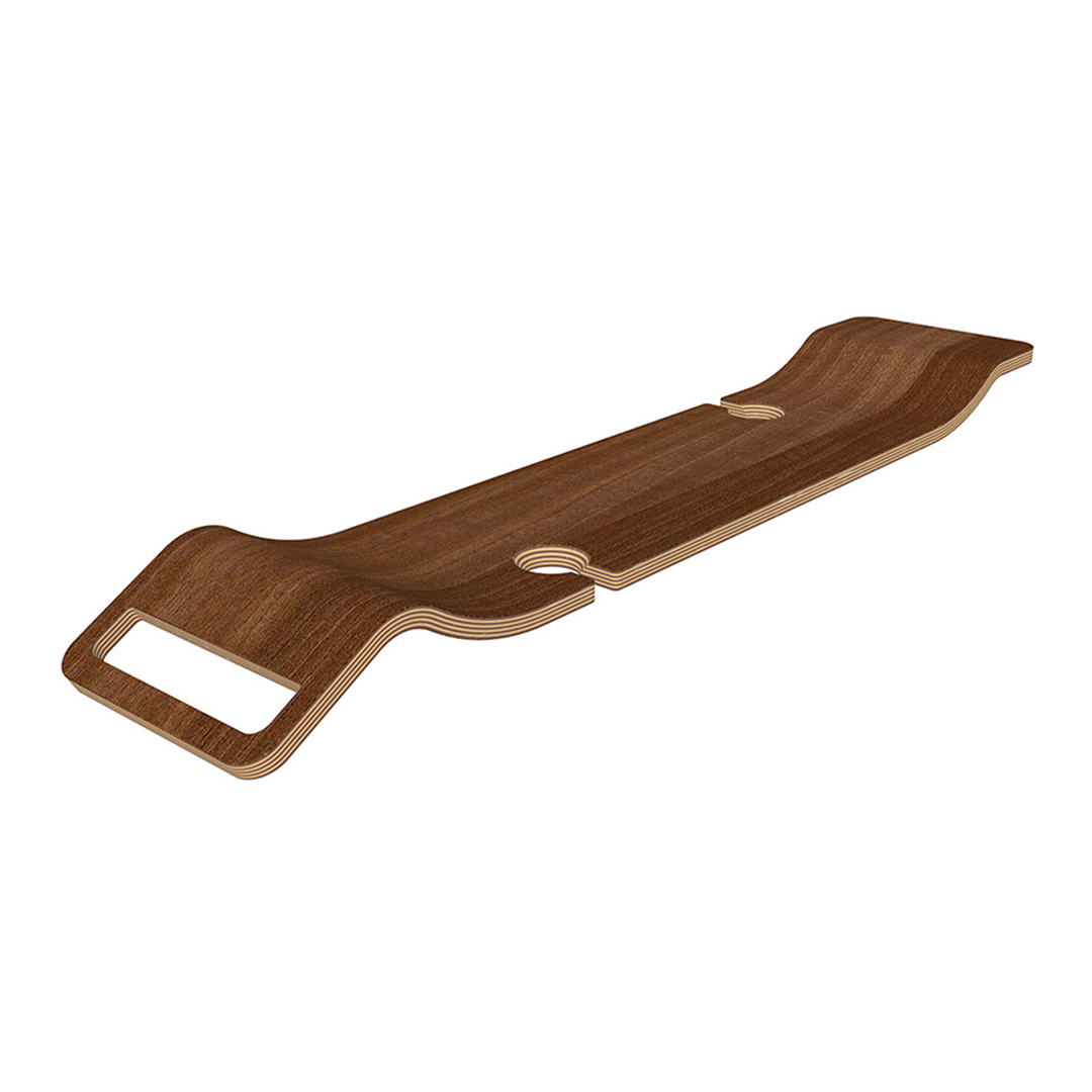 Victoria + Albert Tombolo 8 Contemporary Bath Rack - Walnut TOM-08-WAL