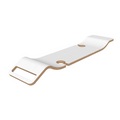 Victoria + Albert Tombolo 8 Contemporary Bath Rack - White TOM-08-WHT