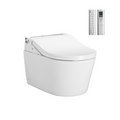 TOTO Wall Hung D-Shape Toilet Package with RW Washlet - Includes In-Wall Cistern & Flush Plate - CW542EME5AUNW1 + TCF802C2AT#NW1 + WH172AUAT + MB171M#SS