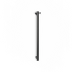Avenir Grab 24V 90cm Vertical Heated Towel Rail with Robe Hook - PVD Aged Iron - TRH6RH-90_AI