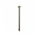Avenir Grab 24V 90cm Vertical Heated Towel Rail with Robe Hook - PVD Brushed Gold - TRH6RH-90_BG
