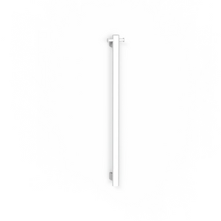 Avenir Grab 24V 90cm Vertical Heated Towel Rail with Robe Hook - Matte White - TRH6RH-90_MW