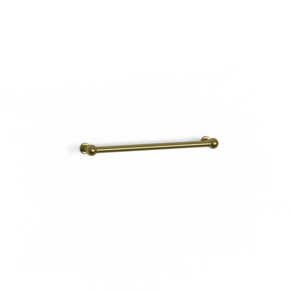Avenir Classic 24V 65cm Single Horizontal Heated Towel Rail - PVD Brushed Gold - TRH8-65_BG