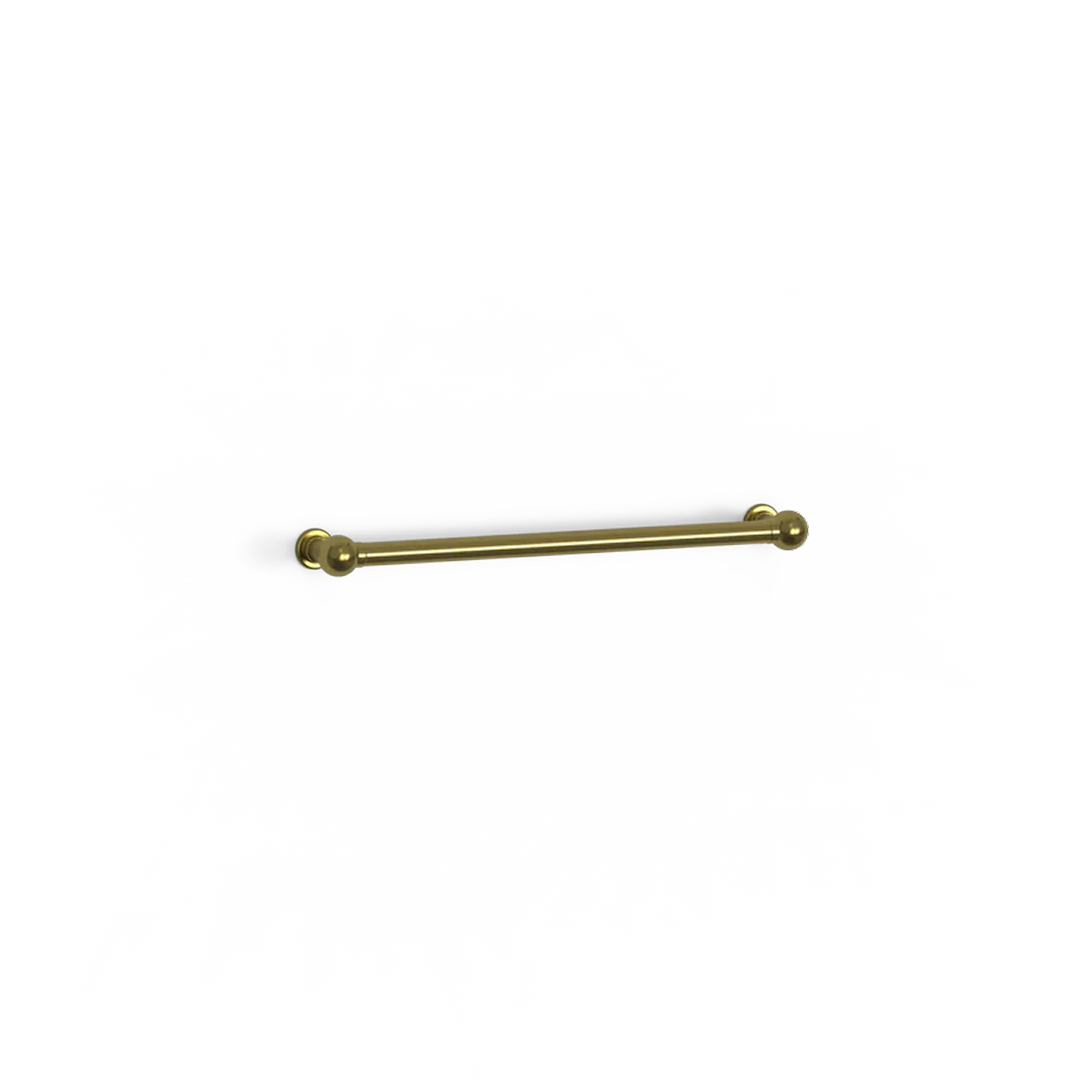 Avenir Classic 24V 65cm Single Horizontal Heated Towel Rail - PVD Brushed Gold - TRH8-65_BG
