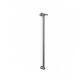 Avenir Classic 24V 90cm Vertical Heated Towel Rail with Robe Hook - Brushed Nickel - TRH8RH-90_BN