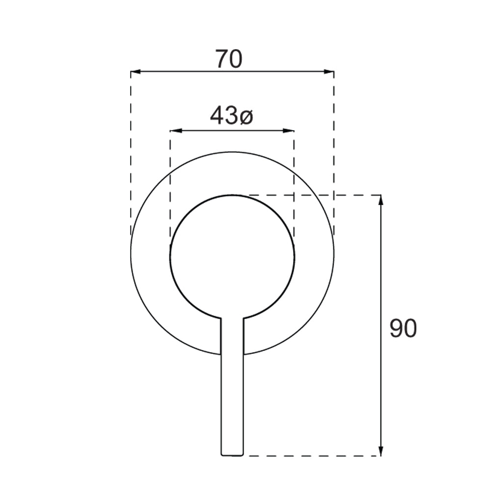 Villeroy & Boch Vita Shower Mixer Trim - Matte Black - TVS11195XB