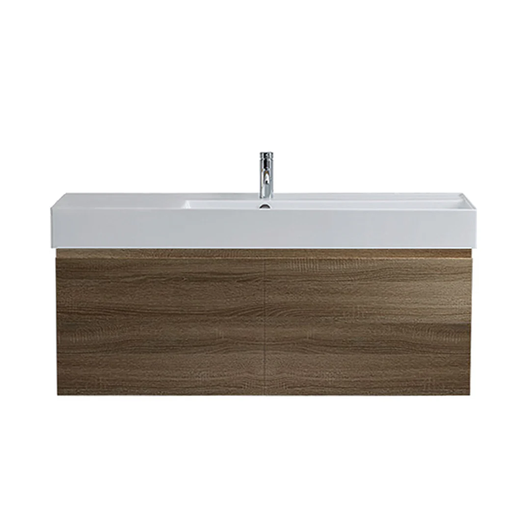 Parisi Rocki Twenty 1200 Wall Mounted Cabinet with Right Bowl Top 1TH - Right Basin Position - Moka - TW-R-1201R-MK