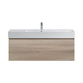 Parisi Rocki Twenty 1200 Wall Mounted Cabinet with Right Bowl Top 1TH - Right Basin Position - Steel Oak - TW-R-1201R-ST
