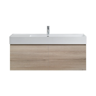 Parisi Rocki Twenty 1200 Wall Mounted Cabinet with Right Bowl Top 1TH - Right Basin Position - Steel Oak - TW-R-1201R-ST