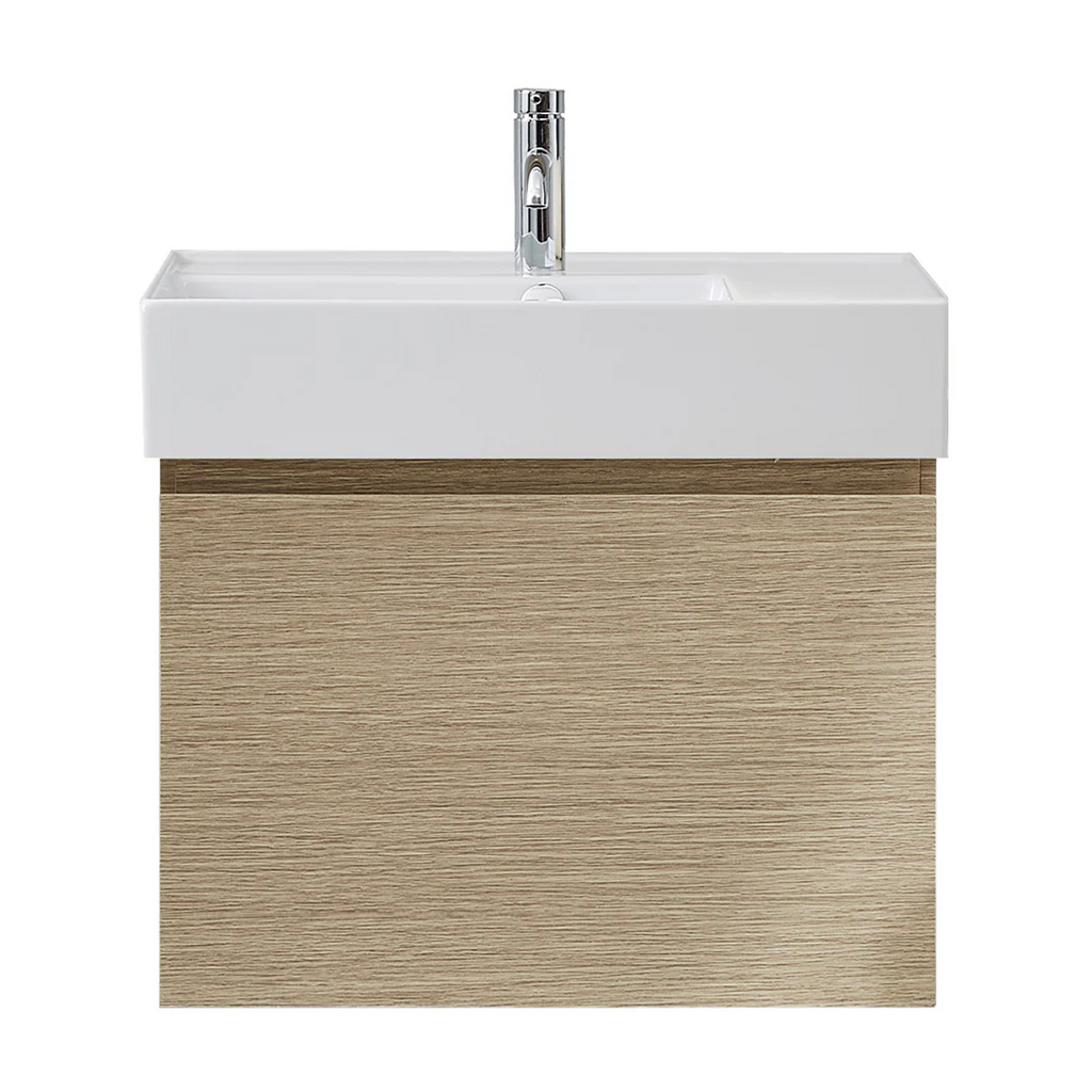 Parisi Rocki Twenty 600 Wall Mounted Cabinet with Right Bowl Top 1TH - Left Basin Position - Sand Plus - TW-R-601L-SP