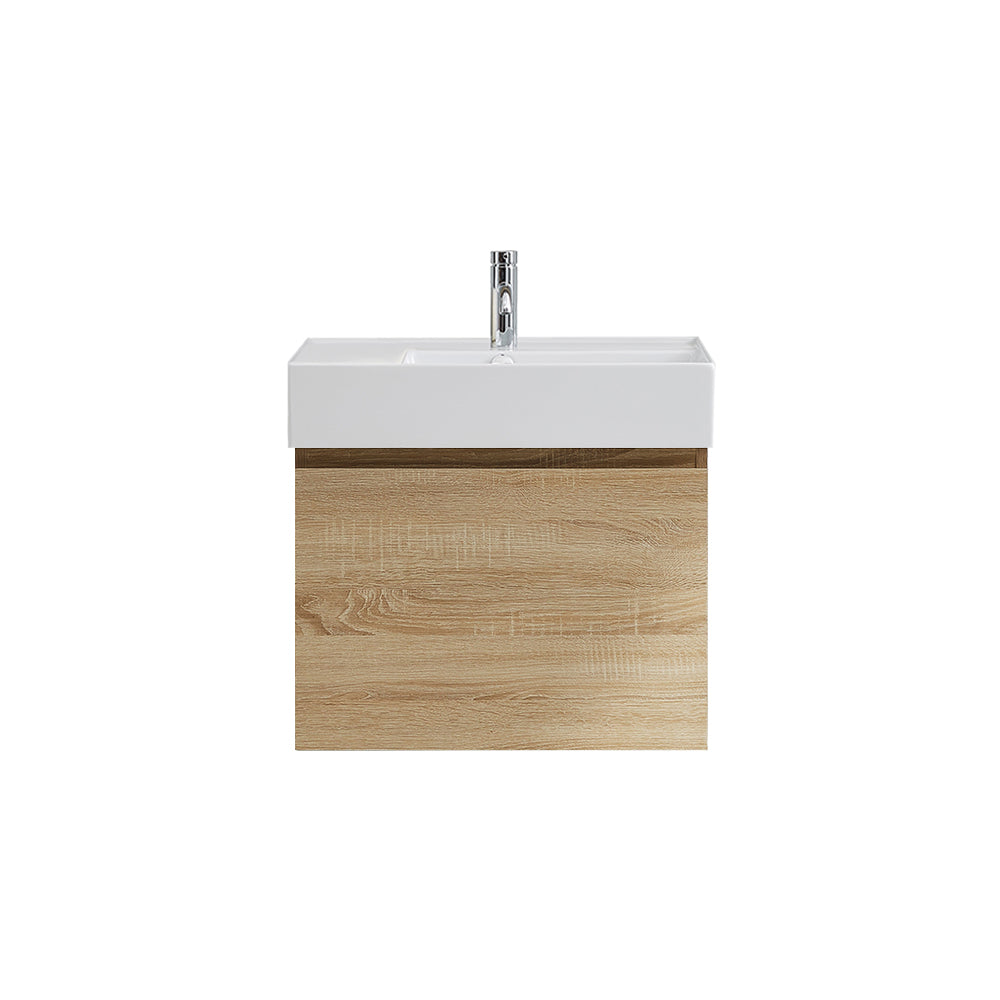 Parisi Rocki Twenty 600 Wall Mounted Cabinet with Right Bowl Top 1TH - Right Basin Position - Sahara - TW-R-601R-SH