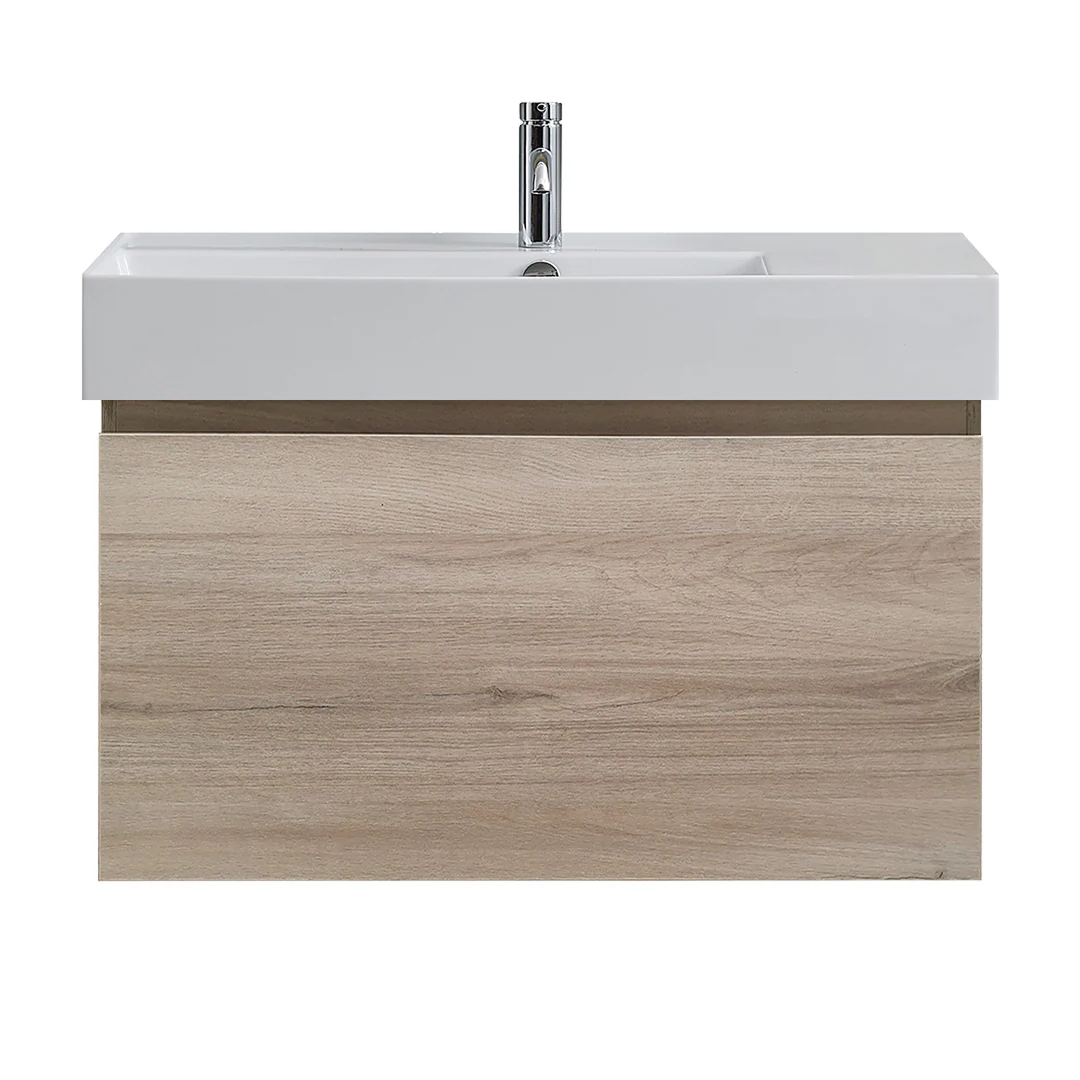 Parisi Rocki Twenty 800 Wall Mounted Cabinet 1TH - Left Basin Position - Sahara - TW-R-801L-SH
