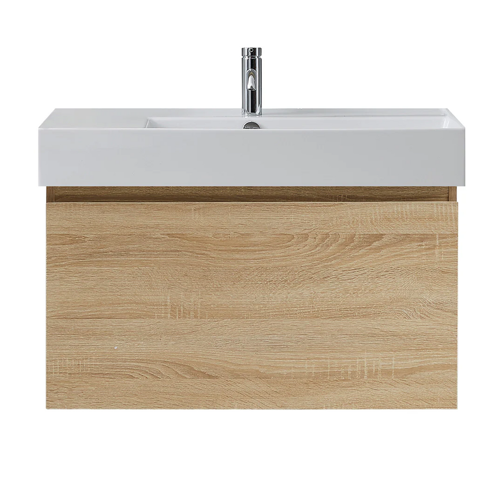 Parisi Rocki Twenty 800 Wall Mounted Cabinet with Right Bowl Top 1TH - Right Basin Position - Sahara - TW-R-801R-SH