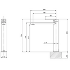 Phoenix Teel Vessel Basin Mixer - LF Matte Black - 118-7900-10-1