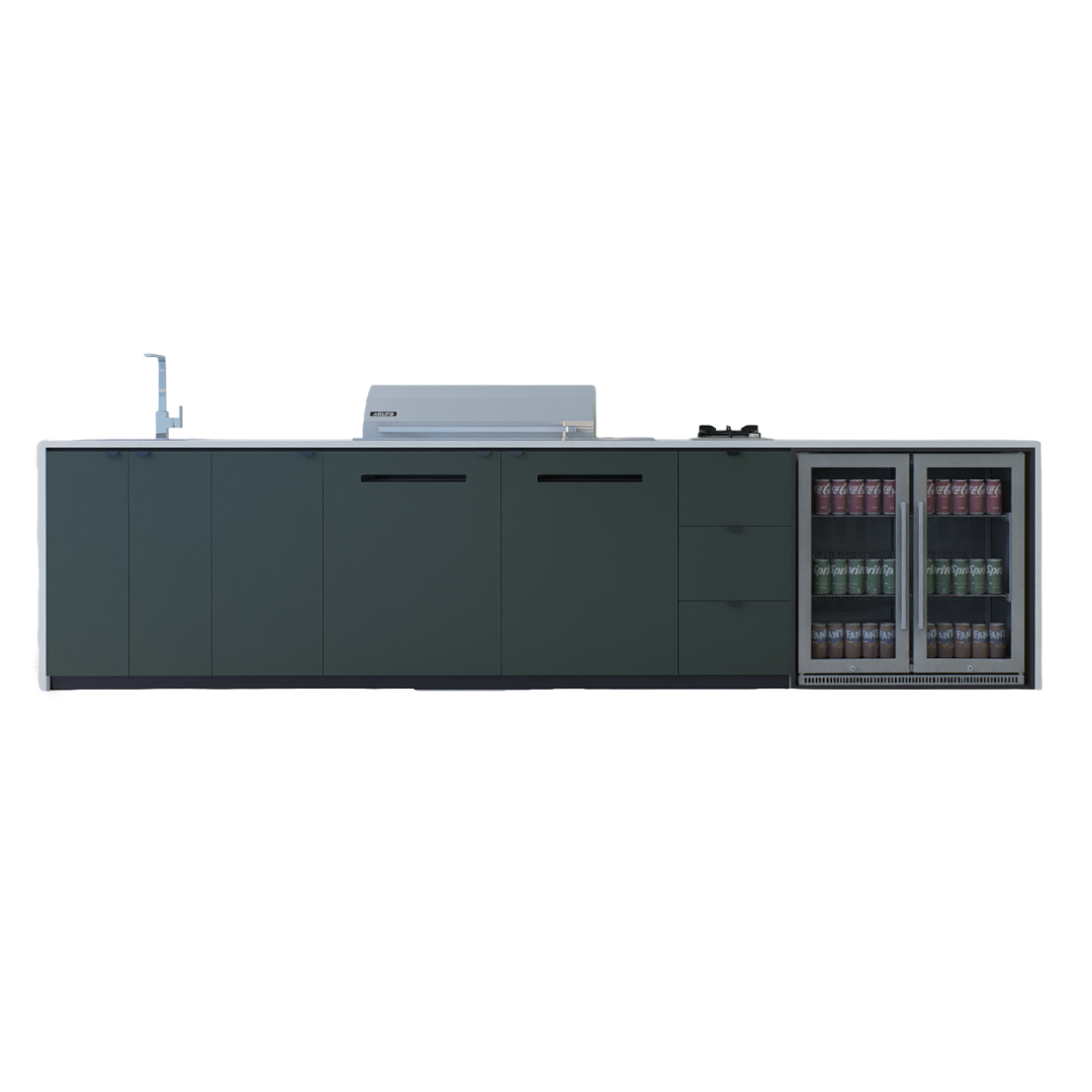 Euro Alfresco Dublin 3785mm Outdoor Kitchen Package