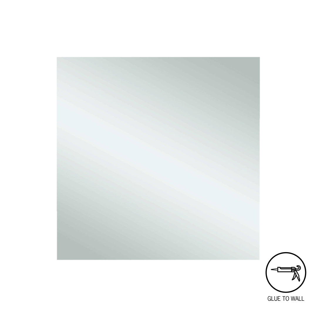 Thermogroup Jackson Square 750 Polished Edge Mirror - Glue-to-Wall - JS7575GT