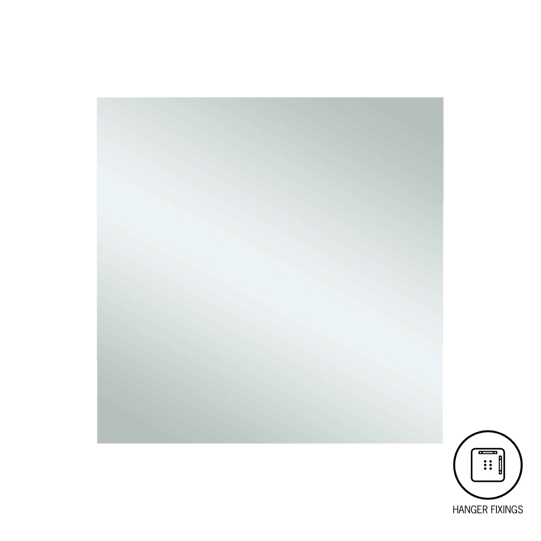 Thermogroup Jackson Square 750 Polished Edge Mirror - with Hangers - JS7575HN