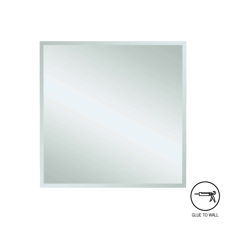 Thermogroup Montana Square 25mm Bevel Edge Mirror - Glue-to-Wall