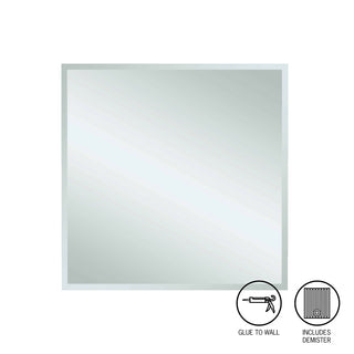 Thermogroup Montana Square 25mm Bevel Edge Mirror - Glue-to-Wall & Demister - MS7575GTD