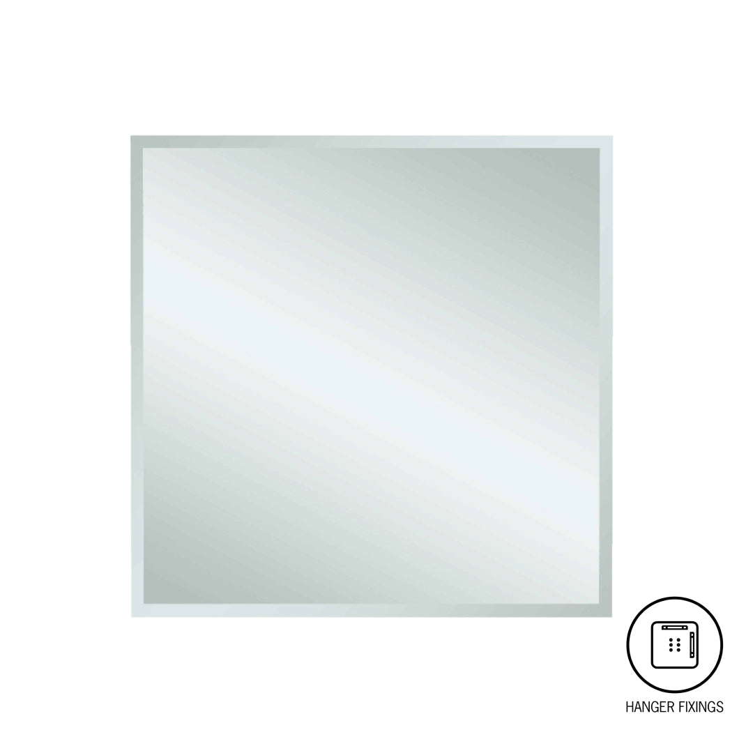 Thermogroup Montana Square 25mm Bevel Edge Mirror - with Hangers - MS7575HN