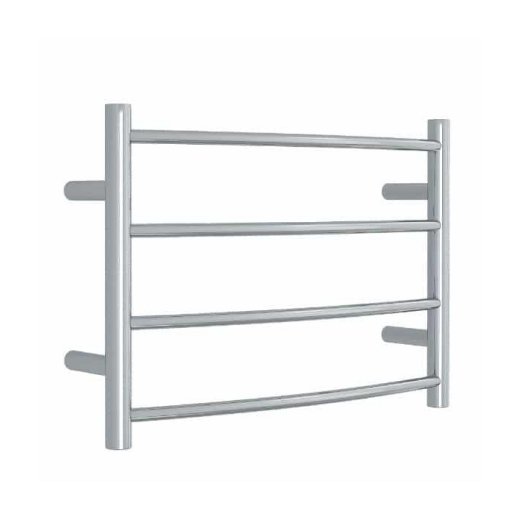 Thermorail 240V Curved 420 Round Heated Towel Ladder - CR40M Polished Stainless Steel