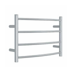 Thermorail 240V Curved 420 Round Heated Towel Ladder - CR40M Polished Stainless Steel