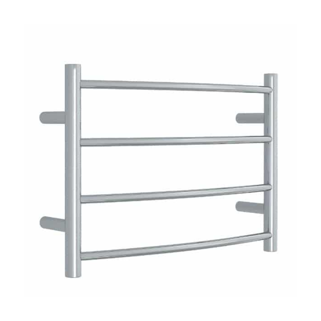 Thermorail 240V Curved 420 Round Heated Towel Ladder - CR40M Polished Stainless Steel