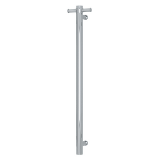 Thermorail Round 900 Non-Heated Vertical Single Towel Rail - UVS900H Polished Stainless Steel