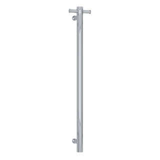 Thermorail 240V Round 900 Vertical Single Heated Towel Rail - VSH900H Polished Stainless Steel