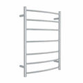 Thermogroup 240V Curved Round 600 Budget Ladder Heated Towel Rail - BC44M Polished Stainless Steel
