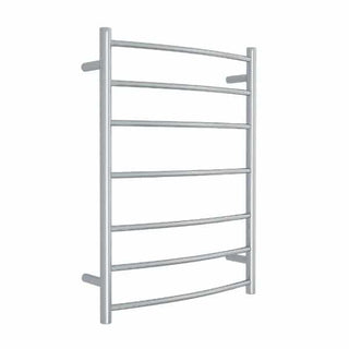 Thermogroup 240V Curved Round 600 Budget Ladder Heated Towel Rail - BC44M Polished Stainless Steel