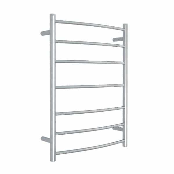 Thermogroup 240V Curved Round 600 Budget Ladder Heated Towel Rail - BC44M Polished Stainless Steel