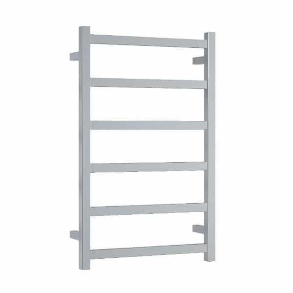 Thermogroup 240V Straight 500 Square Budget Heated Towel Rail - BS28M Polished Stainless Steel