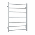 Thermogroup 240V Straight 600 Round Budget Ladder Heated Towel Rail - BS44M Polished Stainless Steel