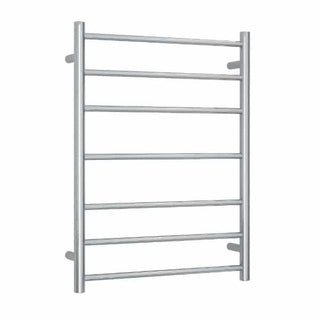 Thermogroup 240V Straight 600 Round Budget Ladder Heated Towel Rail - BS44M Polished Stainless Steel