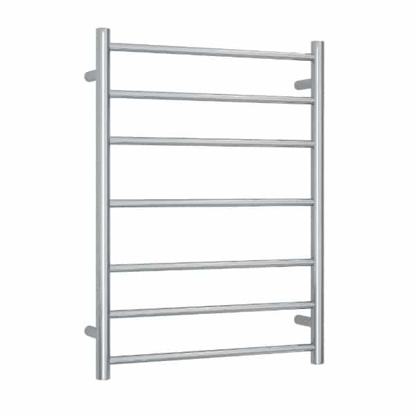 Thermogroup 240V Straight 600 Round Budget Ladder Heated Towel Rail - BS44M Polished Stainless Steel