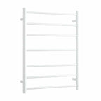 Thermorail 240V Round 600 Ladder Heated Towel Rail - BS44MW Satin White