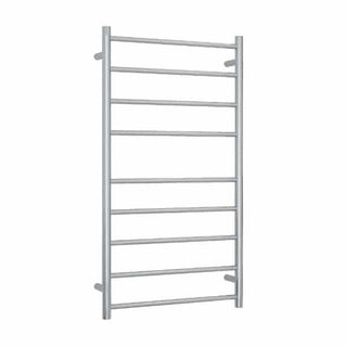 Thermogroup 240V Straight 600 Round Budget Ladder Heated Towel Rail - BS46M Polished Stainless Steel