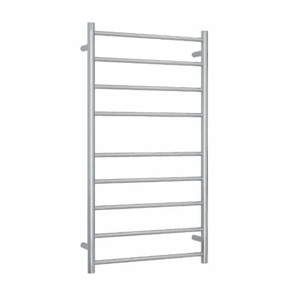 Thermogroup 240V Straight 600 Round Budget Ladder Heated Towel Rail - BS46M Polished Stainless Steel