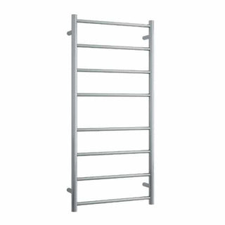 Thermorail 240V Straight 530 Round Ladder Heated Towel Rail - SRB27M Brushed Stainless Steel