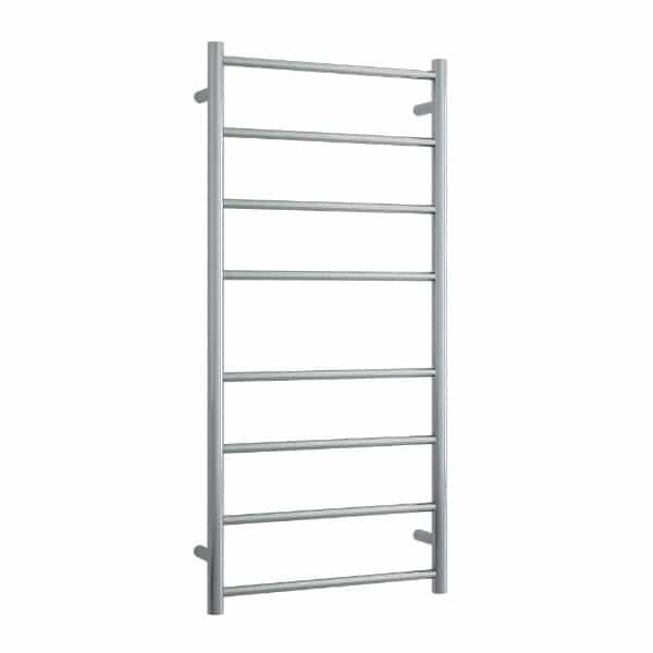 Thermorail 240V Straight 530 Round Ladder Heated Towel Rail - SRB27M Brushed Stainless Steel