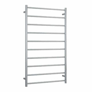 Thermorail 240V Straight 700 Round Ladder Heated Towel Rail - SRB69M Brushed Stainless Steel