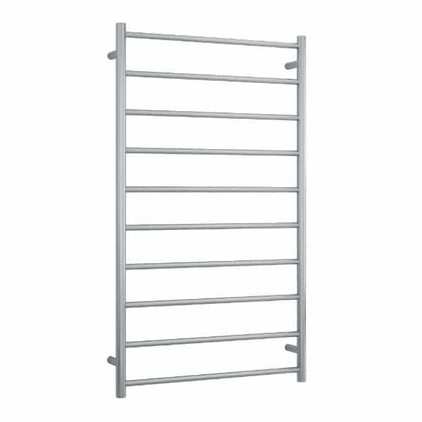 Thermorail Brushed Straight Round Ladder Heated Towel Rail - SRB69M
