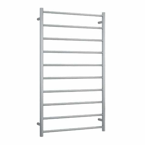 Thermorail Brushed Straight Round Ladder Heated Towel Rail - SRB69M
